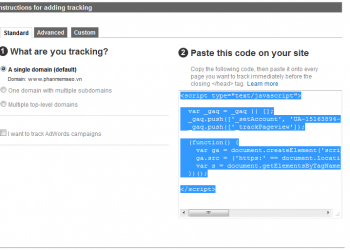 Hướng dẫn cài đặt Google Analytics