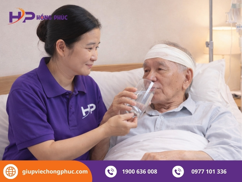 Các công việc chăm sóc người già của giúp việc